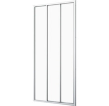 Schuifdeur met drie glazen panelen voor douchecabine