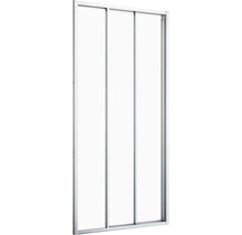 Douchecabine met drie glazen schuifdeuren