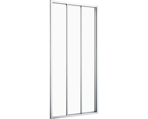 Douchecabine met drie glazen schuifdeuren