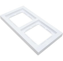 Dubbel frame voor schakelaars en stopcontacten