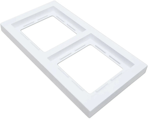 Dubbel frame voor schakelaars en stopcontacten