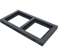 Dubbel frame voor schakelaars en stopcontacten