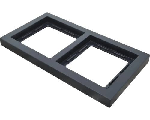Dubbel frame voor schakelaars en stopcontacten