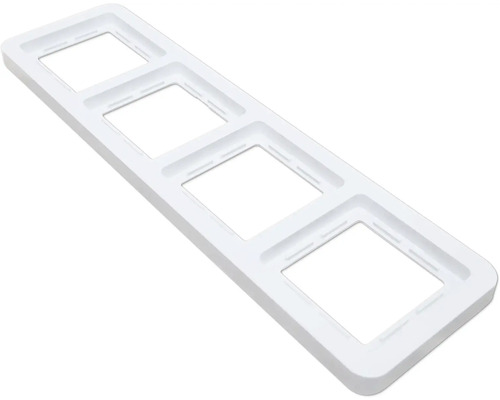 Vierfach frame voor schakelaars en stopcontacten