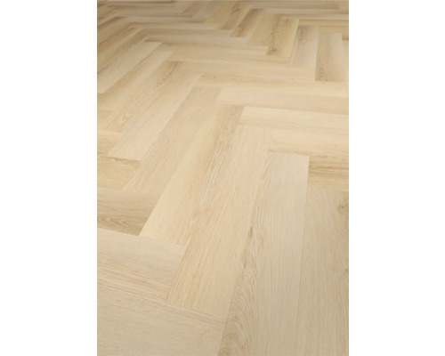 FLEXXFLOORS Klik Patterns PVC visgraat stockholm 2,03 m² Legpatroon van lichte parketvloer in visgraatmotief