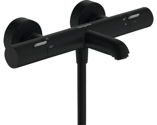 Zwarte Hansgrohe opbouw douchekraan