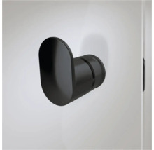 Zwarte kledinghaak voor wandmontage