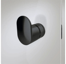 Zwarte enkele haak voor wandmontage