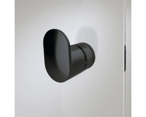 Zwarte enkele haak voor wandmontage