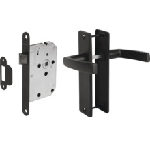 Deurbeslagset met slotkast, sluitplaat en deurklink