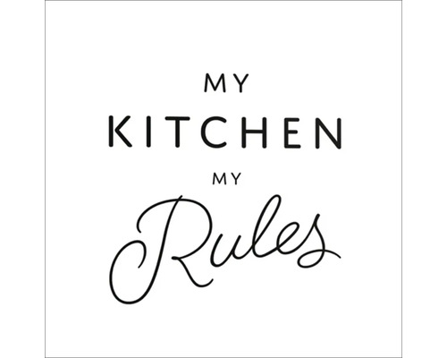 Mijn keuken, mijn regels belettering