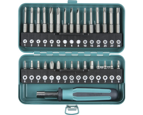 Wolfcraft schroevendraaier bitset in open doos