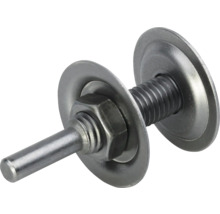 Metalen slijpstift met schroef, moer en sluitringen