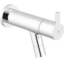 Wandkraan voor de badkamer, gemaakt van metaal