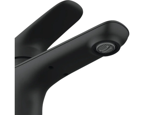 Zwarte kraan met enkele hendel