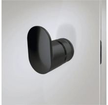 Zwarte kledinghaak voor wandmontage