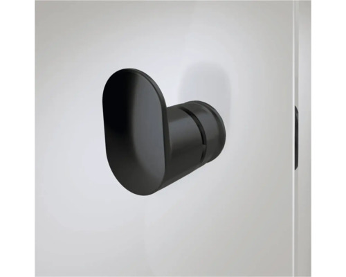 Zwarte enkele haak voor wandmontage