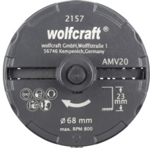Wolfcraft AMV20 groeffrees met een diameter van 68 mm, maximaal 800 omwentelingen per minuut