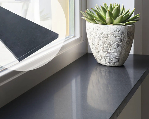 Vensterbank 88x20x2 cm fine basalt