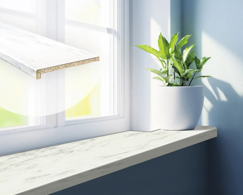 Vensterbank marmer 30 x 205 cm