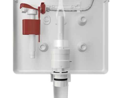 Opbouwreservoir met vulventiel en afvoerventiel