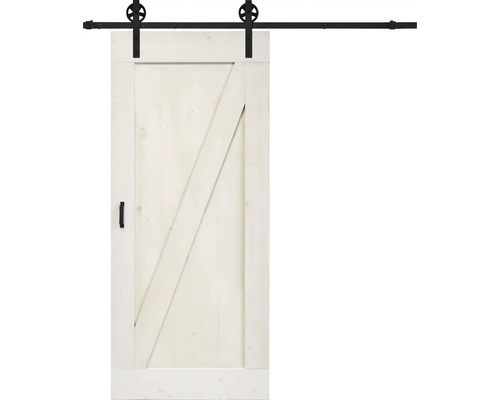 Houten schuifdeur met beslag