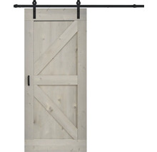 Houten schuifdeur met beslag en handgreep