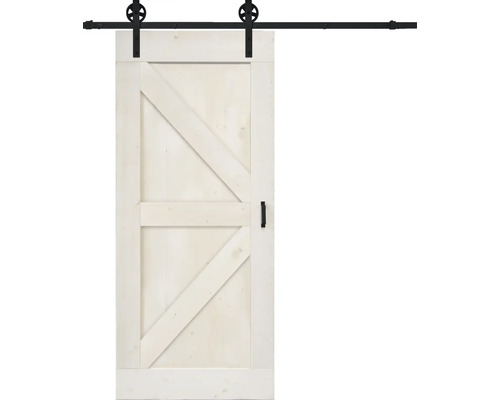 Houten schuifdeur in schuurstijl met beslag