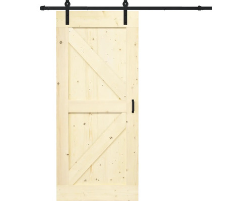 BARNDOOR Wales vintage onbehandeld compleet met basic rail en grepen 95x215 cm BARNDOOR Wales vintage onbehandeld compleet met basic rail en grepen 95x215 cm