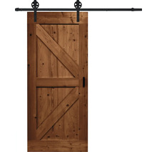 Houten schuifdeur met beslag