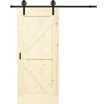 Houten schuifdeur met beslag