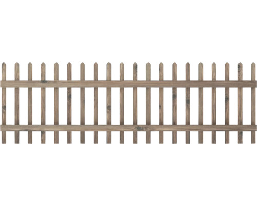 Tuinhek geïmpregneerd grenenhout recht bruin FSC 250x79 cm Houten tuinafscheiding