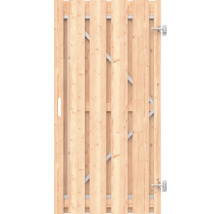 Houten poort met beslag voor de tuin