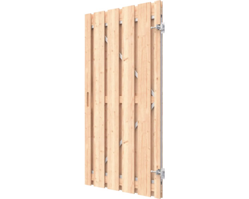 Houten tuindeur met beslag