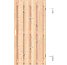 Houten schuttingdeur met beslag