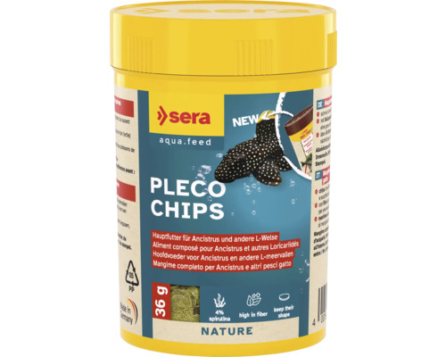 Sera Pleco Chips voor meervallen in een verpakking van 36 gram