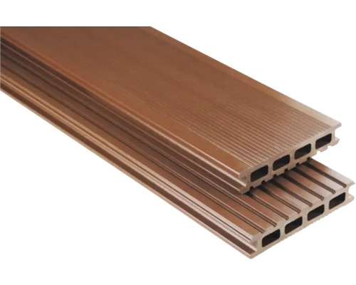 KONSTA Vlonderplank Primera WPC bruin 145x25 mm, lengte 3 m KONSTA Vlonderplank Primera WPC bruin 145x25 mm, lengte 3 m