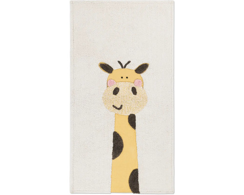 SOLEVITO Vloerkleed Dundee Giraffe 80x150 cm Badmat met giraffemotief voor kinderen