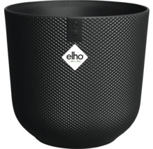 Zwarte Elho bloempot met ruitpatroon