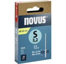 Novus blindklinknagels S 3,2 mm, 30 stuks verpakking