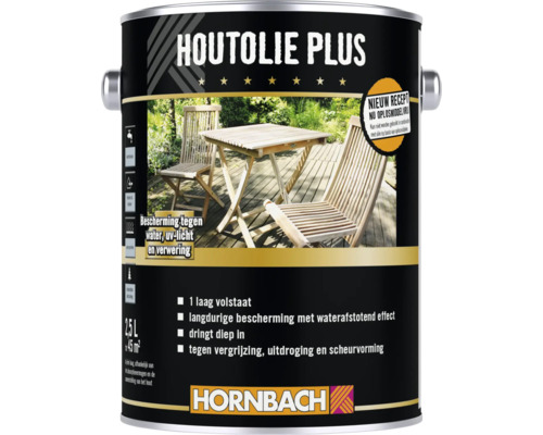Pot Houtolie Plus met scène van tuinmeubelen op een terras Pot Houtolie Plus met scène van tuinmeubelen op een terras