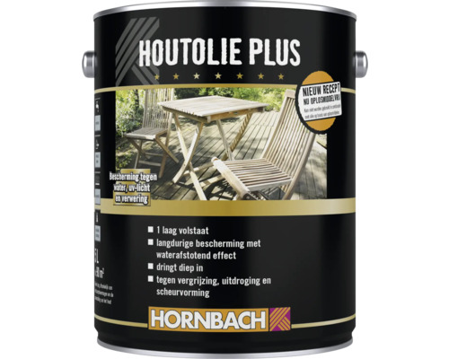 Houtolie Plus blik voor bescherming en onderhoud van hout buitenshuis