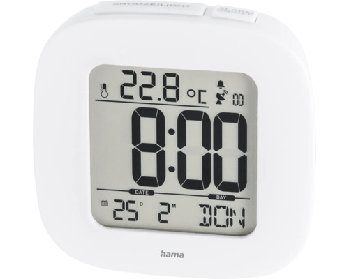Digitale wekker met temperatuurweergave van Hama