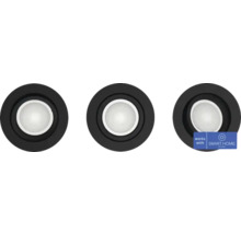 Drie inbouwspots voor het plafond met Smart Home compatibiliteit
