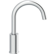 Metalen kraan met gebogen uitloop