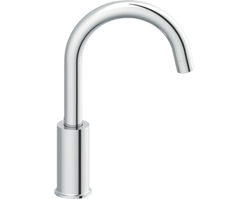 Metalen kraan met gebogen uitloop