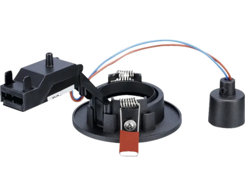 SYLVANIA Inbouwspot Inset Trend 75 rond Ø 95 mm zwart zwenkbaar IP44 (excl. lichtbron) Inbouwspot montageaccessoires met verbindingskabels