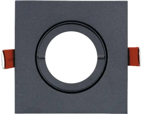 SYLVANIA Inbouwspot Inset Trend 75 vierkant 95x95 mm zwart zwenkbaar IP44 (excl. lichtbron) Vierkant inbouwframe voor plafond