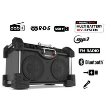 Perfectpro bouwradio met digitale radio, FM-radio, USB-aansluiting en Bluetooth