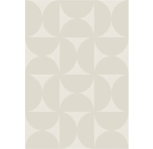 Grafisch behangpatroon met halve cirkels